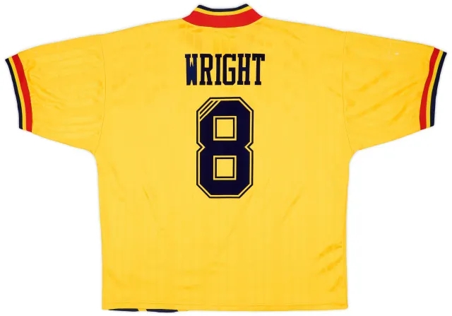 1993-94 Arsenal Away Shirt Wright #8 - 9/10 - (L/XL)