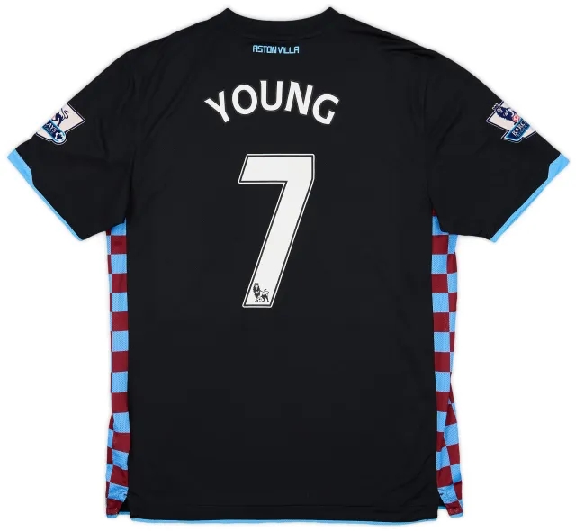 2010-11 Aston Villa Away Shirt Young #7 - 9/10 - (L)
