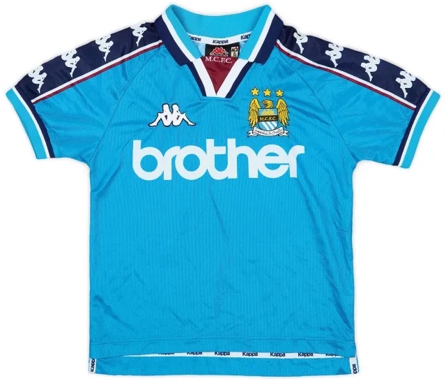 1997-99 Manchester City Home Shirt - 9/10 - (M.Boys)