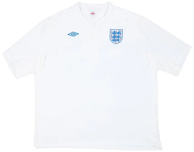 2010-11 England Home Shirt - 9/10 - (4XL)