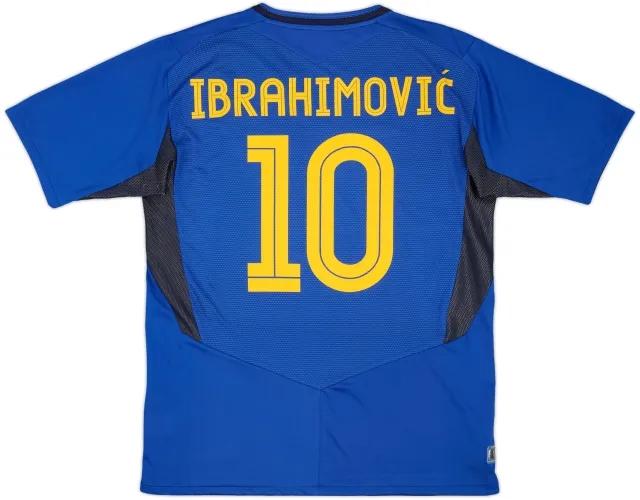 2004-06 Sweden Away Shirt Ibrahimovic #10 - 9/10 - (L)