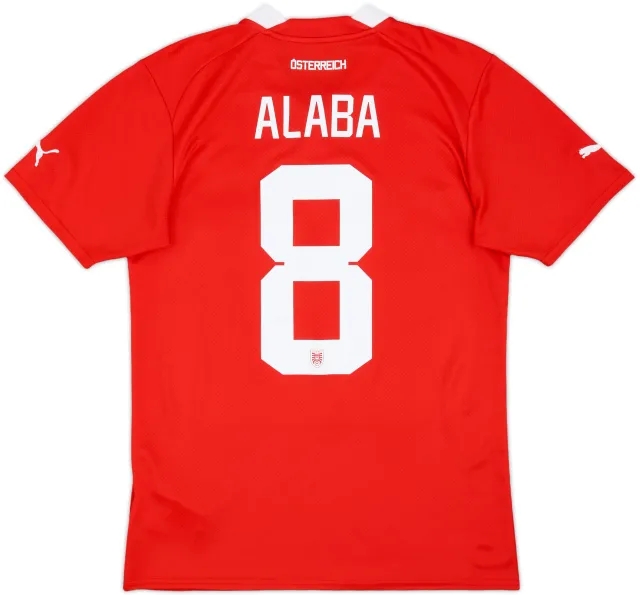 2022-23 Austria Home Shirt Alaba #8 - 8/10 - (S)