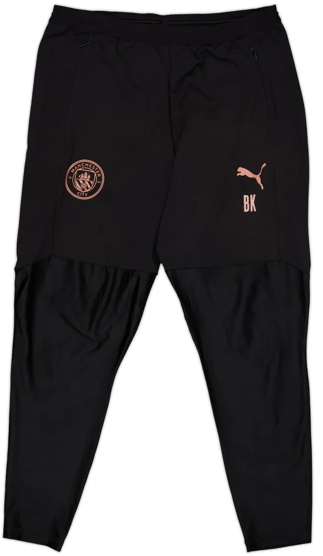 2019-20 Manchester City Staff Issue Puma Track Pants/Bottoms BK - 8/10 - (XL)