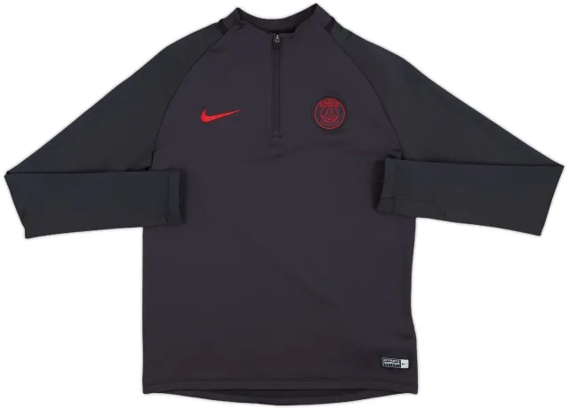 2019-20 Paris Saint-Germain Nike 1/4 Zip Drill Top - 9/10 - (XL.Boys)