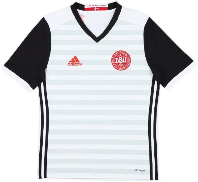 adidas Denmark Boys SS Away Shirt 2015