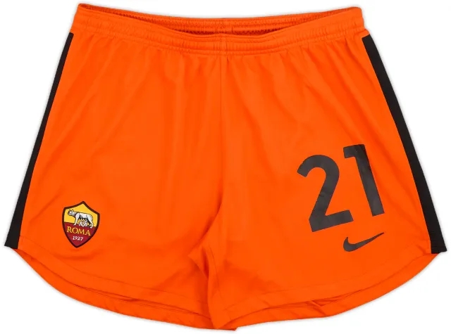 2020-21 Roma Player Issue GK Shorts #21 - 7/10 - (L)