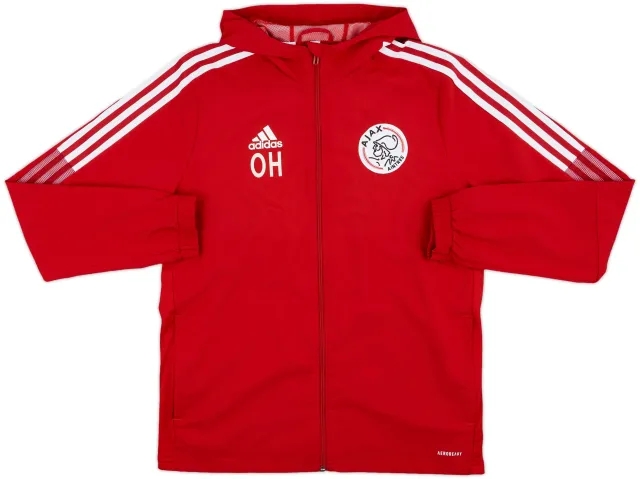 2022-23 Ajax Aintree adidas Staff Issue Hooded Track Jacket OH - 9/10 - (XL.Boys)