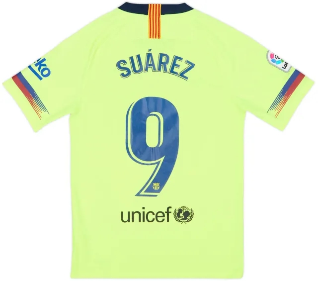 2018-19 Barcelona Away Shirt Suarez #9 - 9/10 - (S)