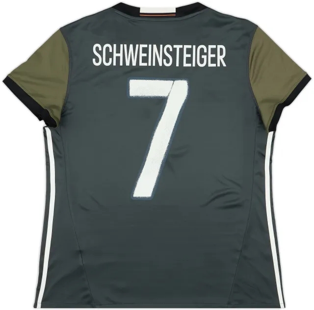 2015-17 Germany Away Shirt Schweinsteiger #7 - 10/10 - (Women's XXL)