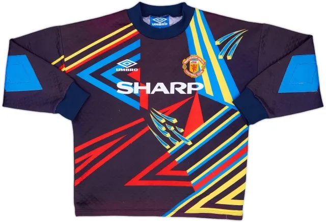 1992-93 Manchester United GK Shirt #1 - 8/10 - (L.Boys)