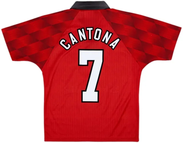 1996-98 Manchester United Home Shirt Cantona #7 - 10/10 - (Y)