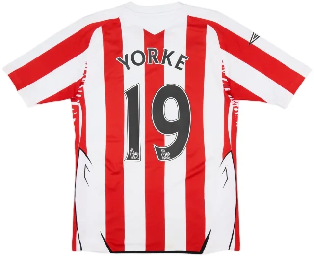 2007-08 Sunderland Home Shirt Yorke #19 - 6/10 - (S)