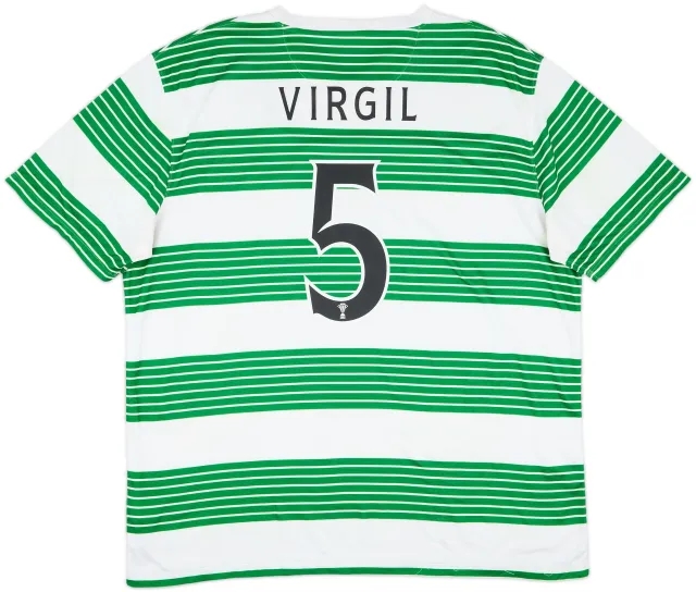 2013-15 Celtic Home Shirt Virgil #5 - 6/10 - (XXL)