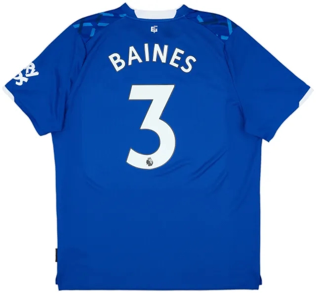 2019-20 Everton Home Shirt Baines #3 - 8/10 - (XL)