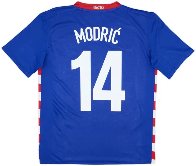 2007-09 Croatia Away Shirt Modric #14 - 8/10 - (S)