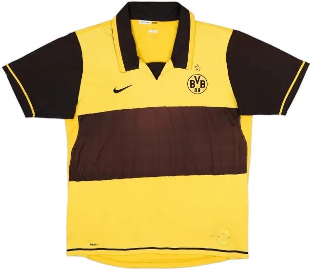 2007-08 Borussia Dortmund Home Shirt - 4/10 - (L)