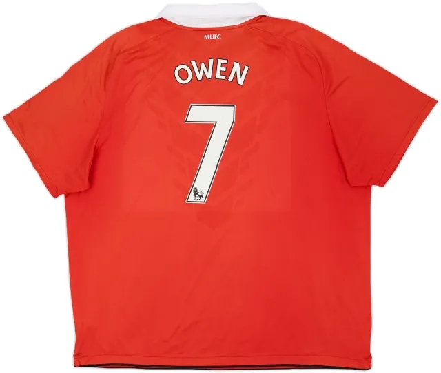 2010-11 Manchester United Home Shirt Owen #7 - 5/10 - (3XL)