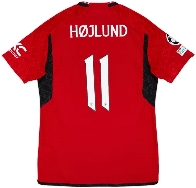 2023-24 Manchester United Authentic Home Shirt Hojlund #11 - 7/10 - (L)