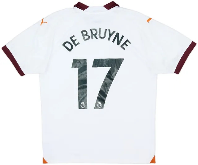2023-24 Manchester City Away Shirt De Bruyne #17 - 7/10 - (M)