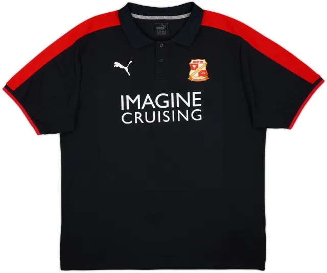 2018-19 Swindon Town Puma Polo Shirt - 8/10 - (XXL)