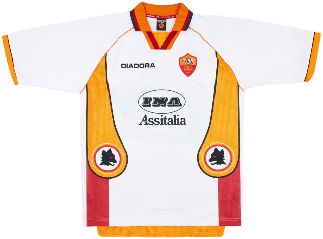 1997-98 Roma Away Shirt - 10/10 - (L)