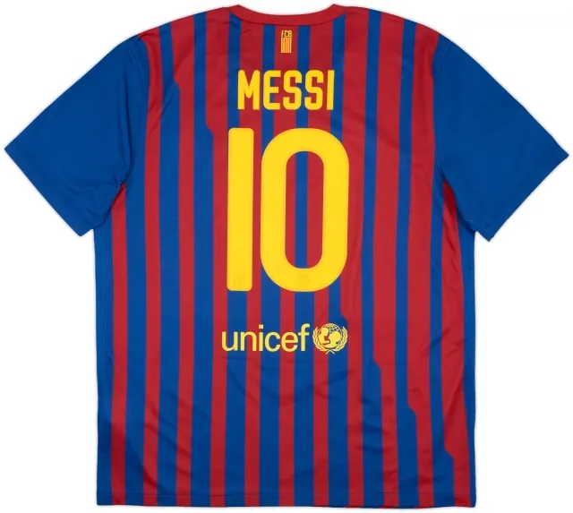2011-12 Barcelona Home Shirt Messi #10 - 7/10 - (XL)