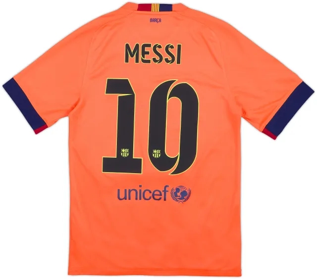 2014-15 Barcelona Away Shirt Messi #10 - 6/10 - (S)
