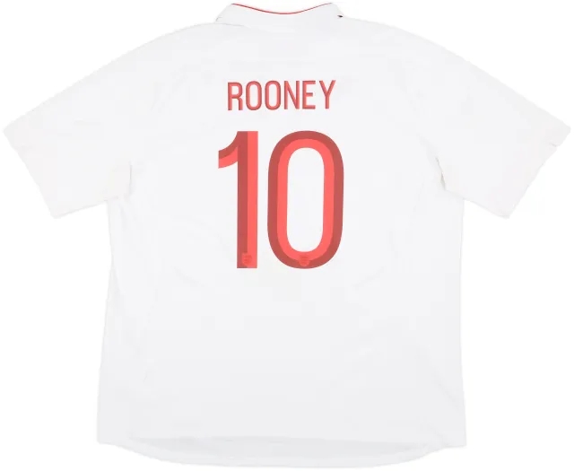 2012-13 England Home Shirt Rooney #10 - 8/10 - (3XL)