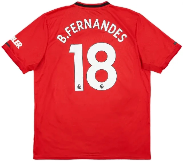 2019-20 Manchester United Home Shirt B.Fernandes #18 - 5/10 - (XL)