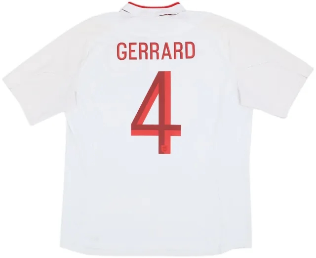 2012-13 England Home Shirt Gerrard #4 - 6/10 - (XL)
