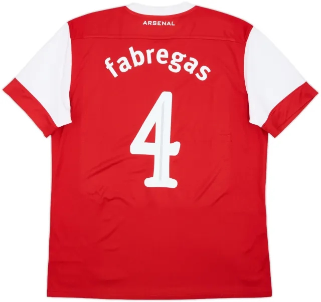 2010-11 Arsenal Home Shirt Fabregas #4 - 9/10 - (L)