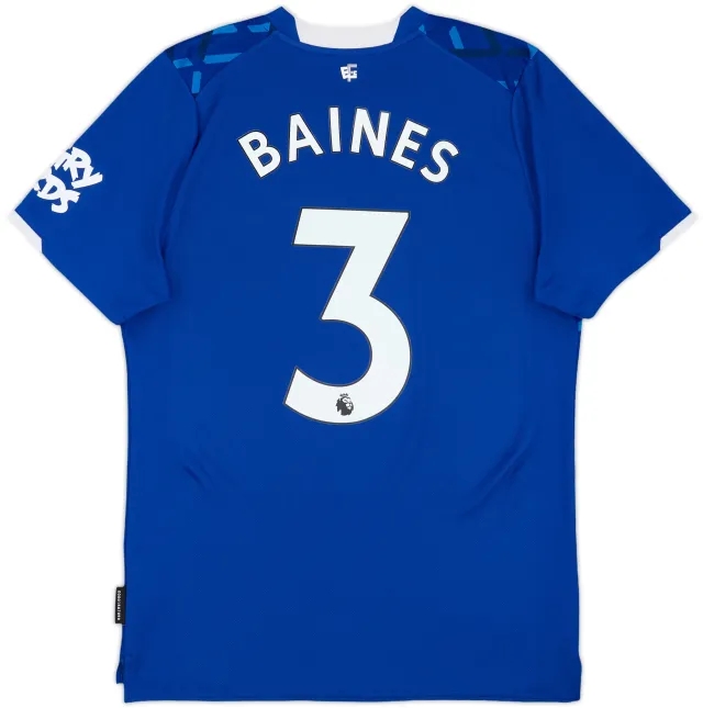 2019-20 Everton Home Shirt Baines #3 - 9/10 - (M)