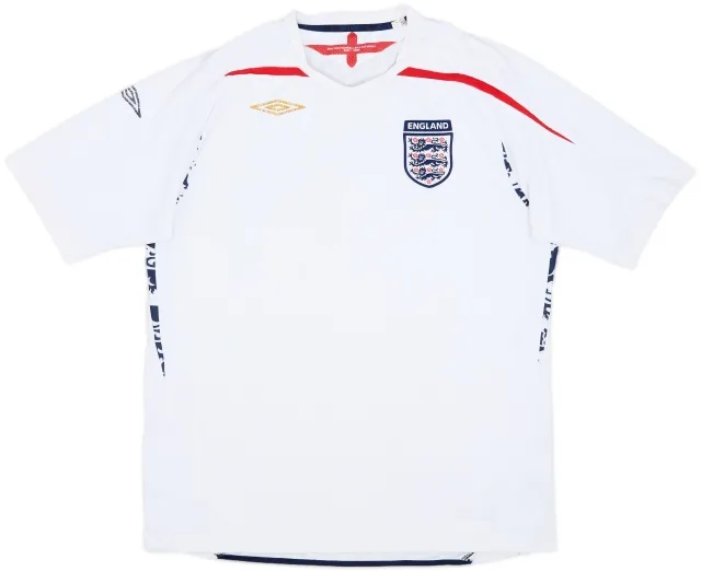 2007-09 England Home Shirt - 5/10 - (XL)