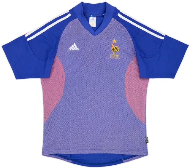 adidas France Mens SS Home Shirt 2002