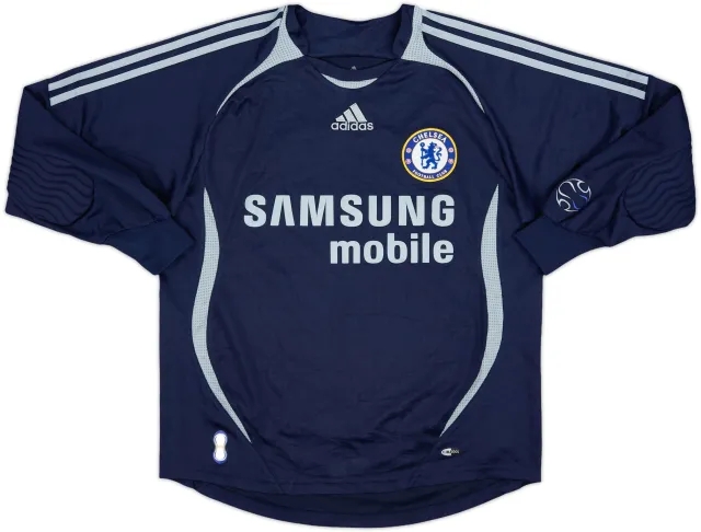2006-08 Chelsea Blue GK Shirt - 8/10 - (XL.Boys)