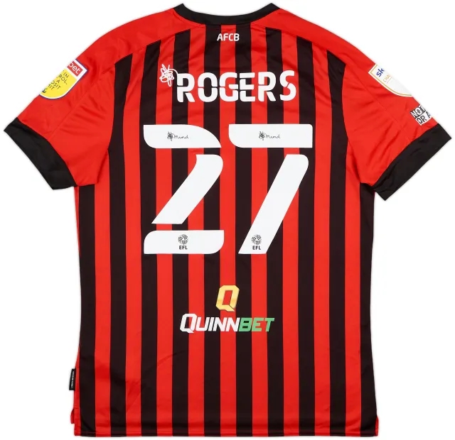 2021-22 Bournemouth Home Shirt Rogers #27 - 9/10 - (L)