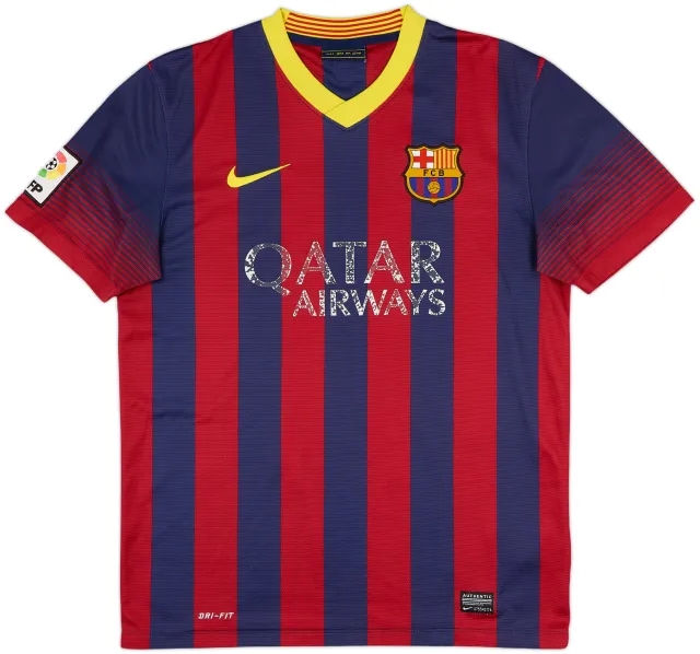 2013-14 Barcelona Home Shirt - 4/10 - (M)