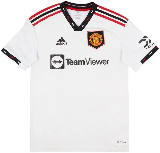 adidas Manchester United Boys SS Away Shirt 2022/23