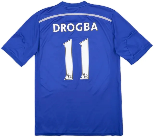 2014-15 Chelsea Home Shirt Drogba #11 - 6/10 - (L)
