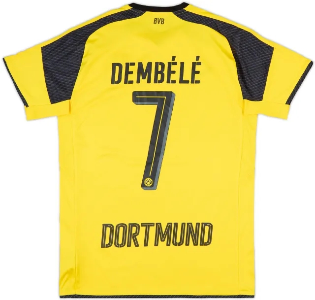 2016-17 Borussia Dortmund Home European Shirt Dembele #7 - 8/10 - (M)