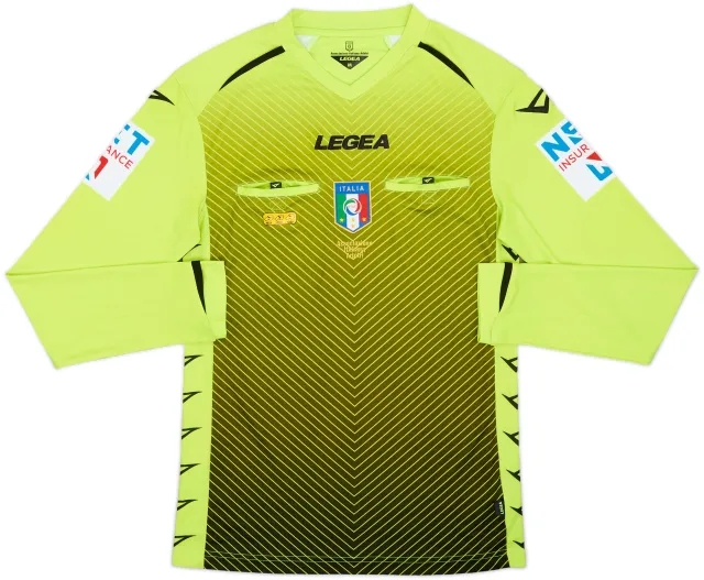 2020-21 Italy Diadora Referee L/S Shirt - 9/10 - (M)