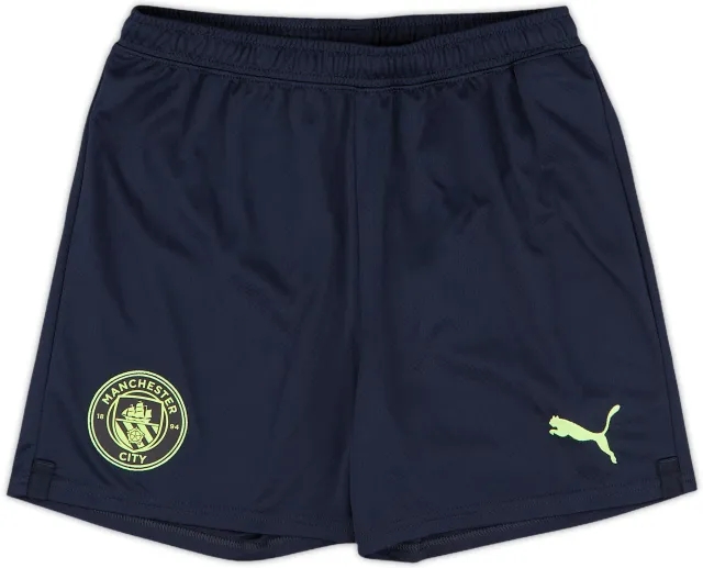 2022-23 Manchester City Player Issue Third Shorts - 10/10 - (L.Boys)