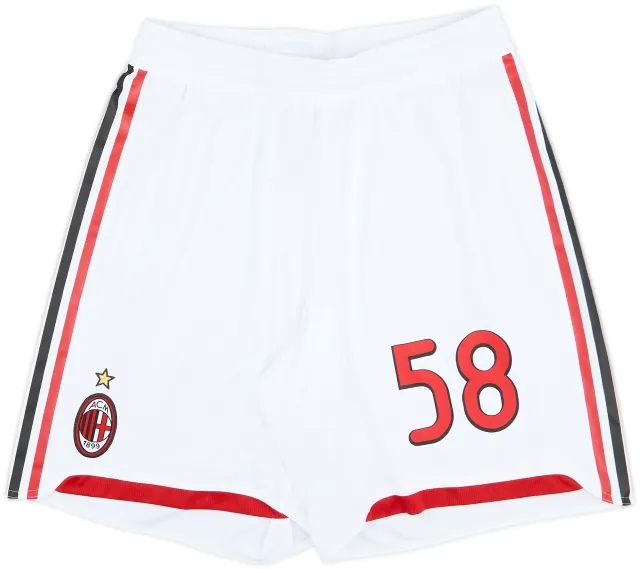 2009-10 AC Milan Player Issue Home Shorts #58 - 10/10 - (L)