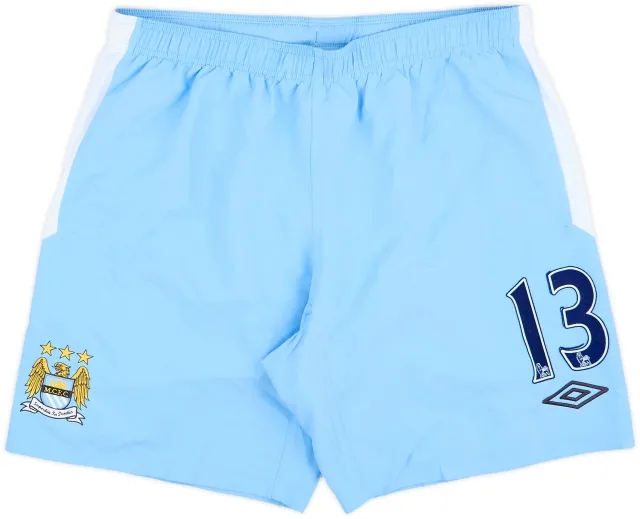 2011-12 Manchester City Home Shorts #13 - 6/10 - (XL)