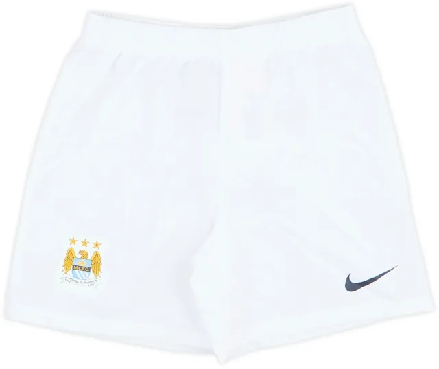 2013-14 Manchester City Home Shorts - 10/10 - (5-6 Years)