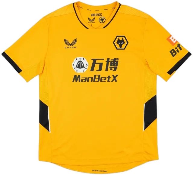 2021-22 Wolves Home Shirt - 9/10 - (L)