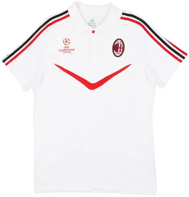 2010-11 AC Milan adidas Champions League Polo Shirt - 7/10 - (L)