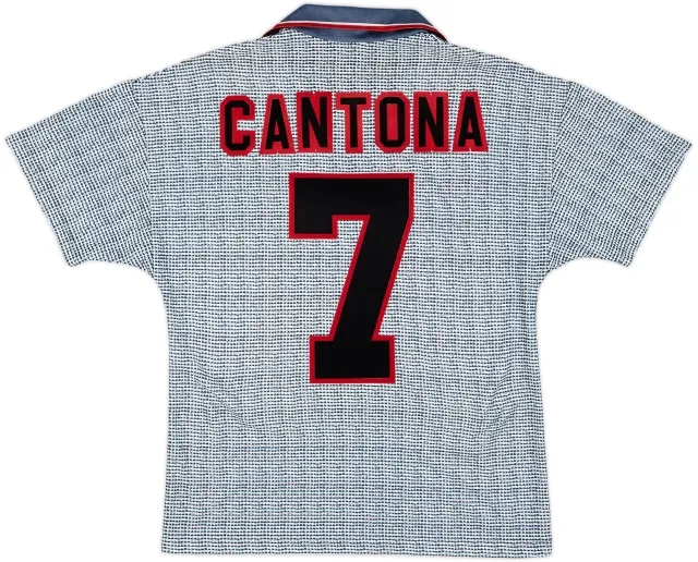 1995-96 Manchester United Away Shirt Cantona #7 - 7/10 - (Y)