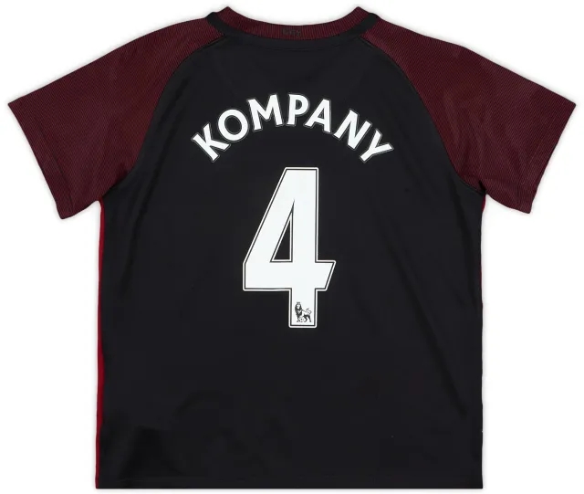 2016-17 Manchester City Away Shirt Kompany #4 - 9/10 - (6-7 Years)