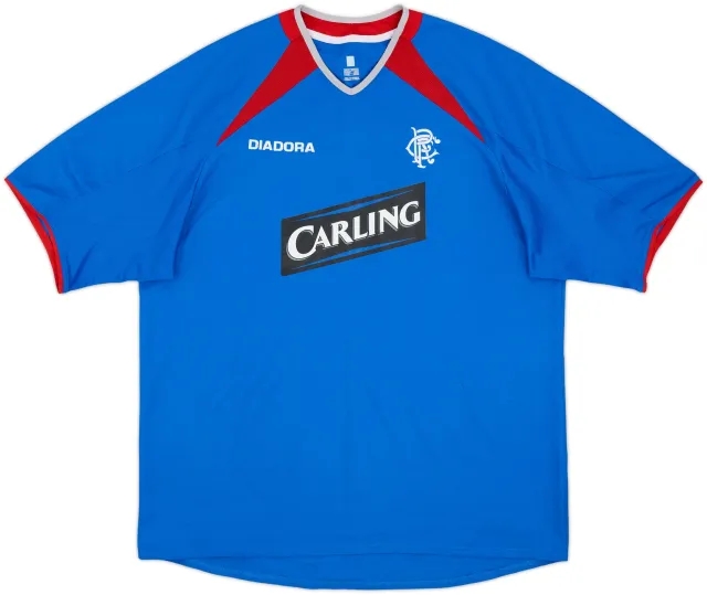 Diadora Rangers Mens SS Home Shirt 2003/05